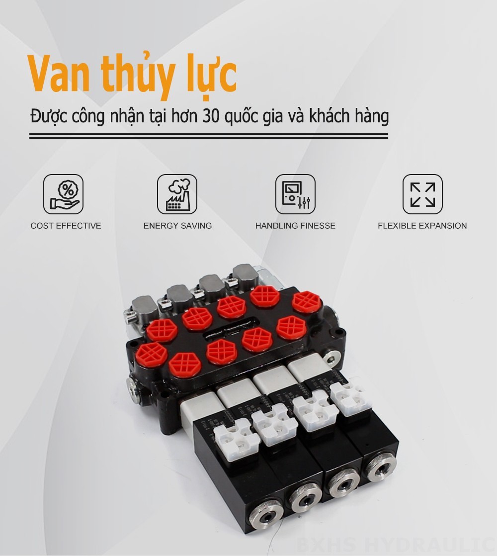 Q45 Biến áp và thủ công Xy lanh 4 Van điều hướng Monoblock